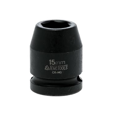 Impact Socket Hexagon 6-Point 1/2in Drive 15mm
