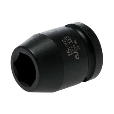 Impact Socket Hexagon 6-Point 1/2in Drive 15mm
