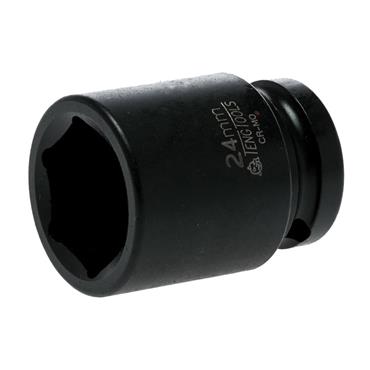 Impact Socket Hexagon 6-Point 1/2in Drive 24mm