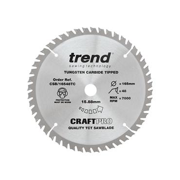 CSB/16548TC Craft Pro Thin Kerf Saw Blade 165 x 15.88mm x 48T