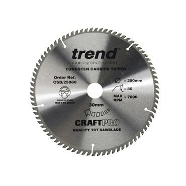 CSB/25080 Craft Pro Saw Blade 250 x 30mm x 80T