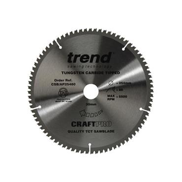 CSB/AP25480 Craft Pro Saw Blade for Aluminium & Plastic 254 x 30mm x 80T