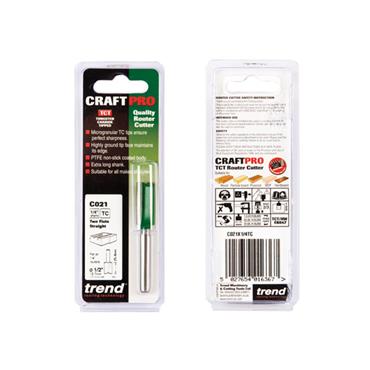 C021 x 1/4 TCT Two Flute Cutter 12.7 x 25.4mm