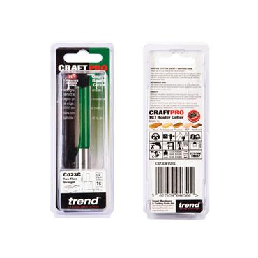 C023C x 1/2 TCT Two Flute Cutter 14.0 x 50.0mm