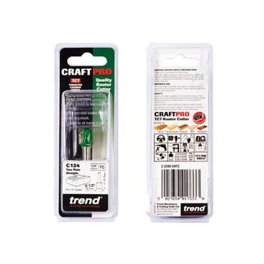 C124 x 1/4 TCT Two Flute Cutter 12.7 x 12.7mm