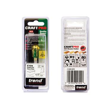 C134 x 1/4 TCT Three Flute Cutter 12.7 x 12.7mm