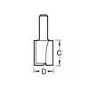 C153 x 1/2 TCT Two Flute Workshop Cutter 12.7 x 50.0mm