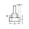 TREND C209 X 1/4TC INTUMESCENT RECESSER 10 X 24MM