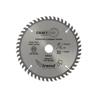 CraftPro Circular Saw Blade 160mm x 48T x 20mm