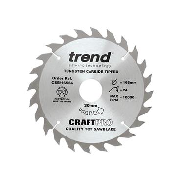CSB/16524 CraftPro Circular Saw Blade 165 x 30mm x 24T