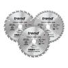 CraftPro Cordless Saw Blade 165 x 20mm x 24T/40T (Pack 3)