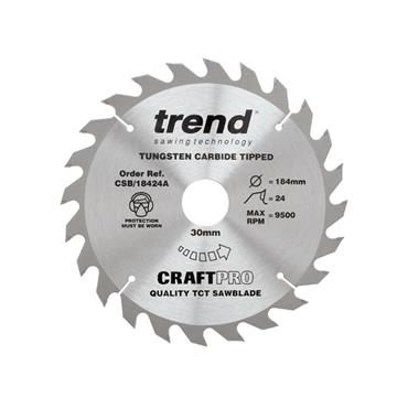 CSB/18424A CraftPro Circular Saw Blade 184 x 30mm x 24T