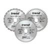 CraftPro Mitre Saw Blade 216 x 30mm x 24T/48T/60T (Pack 3)