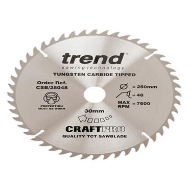 CSB/25048 CraftPro Circular Saw Blade 250 x 30mm x 48T