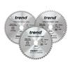 CraftPro Table Saw Blade 250 x 30mm x 48T/60T/84T (Pack 3)