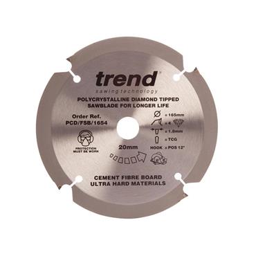 PCD/FSB/1654 Fibreboard Saw Blade 165 x 20mm x 4T