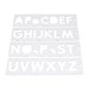 TEMP/LUC/57 Template Set Letters 57mm Uppercase