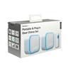 Portable and Plug-In Door Chime Set, White