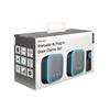 Portable and Plug-In Door Chime Set, Black