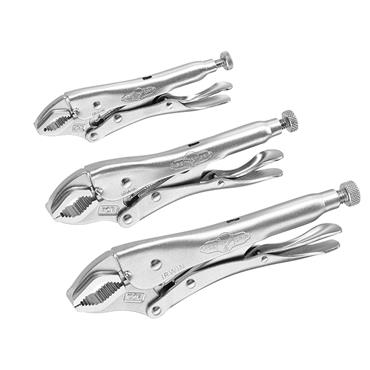 Curved Jaw Locking Pliers Set of 3 (5CR/7CR/10CR)