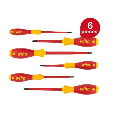 SoftFinishÂ® electric SL/PH Screwdriver Set, 6 Piece