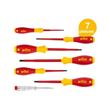 SoftFinishÂ® electric SL/PH Screwdriver Set, 7 Piece