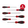 SoftFinishÂ® SL/PZ Screwdriver Set, 6 Piece