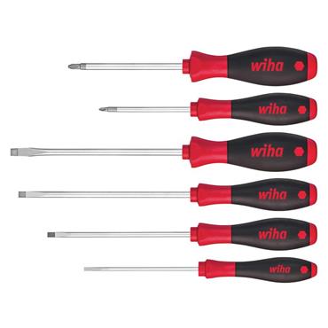 SoftFinishÂ® SL/PZ Screwdriver Set, 6 Piece
