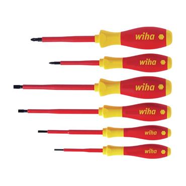 SoftFinishÂ® electric SL/PZ Screwdriver Set, 6 Piece
