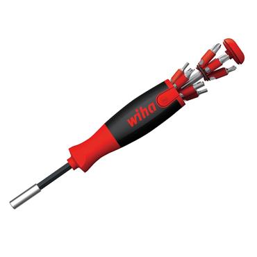 LiftUp 25 Magnetic Screwdriver with Bit Magazine (SL, PH, PZ, TX, Hex)