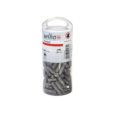 Standard Pozidriv Bits PZ2 25mm Tub of 100