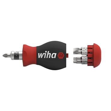 Magnetic SoftFinishÂ® Stubby Screwdriver with Bit Magazine