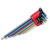 ErgoStar Colour Hex Ball End L-key Set, 9 Piece