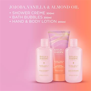 JOJOBA VANILLA AND ALMOND OIL LUXURY BATHING GIFT SET