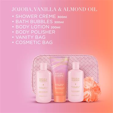VANILLA AND ALMOND LUXURY VANITY BAG SET