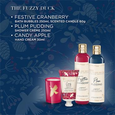 THE FUZZY DUCK WINTER WONDERLAND LUXURY CANDLELIT BATHING SET