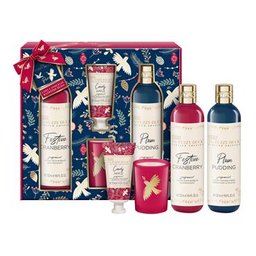 THE FUZZY DUCK WINTER WONDERLAND LUXURY CANDLELIT BATHING SET