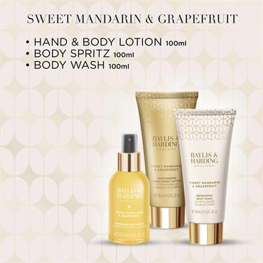 SWEET MANDARIN AND GRAPEFRUIT LUXURY WASH BAG SET