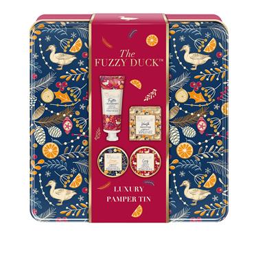 BAYLIS & HARDING THE FUZZY DUCK WINTER WONDERLAND LUXURY PAMPER TIN GIFT SET