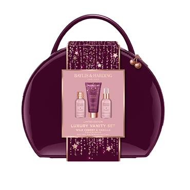 BAYLIS & HARDING WILD CHERRY & VANILLA LUXURY VANITY SET