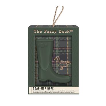 BAYLIS & HARDING THE FUZZY DUCK MEN'S LUXURY WELLIE SOAP ON A ROPE SET