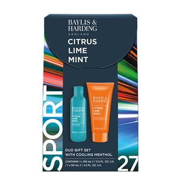 BAYLIS & HARDING CITRUS LIME & MINT MEN'S BODY CARE DUO GIFT SET