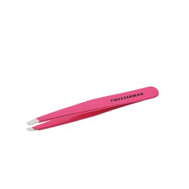 TWEEZERMAN SLANT TWEEZERS PINK