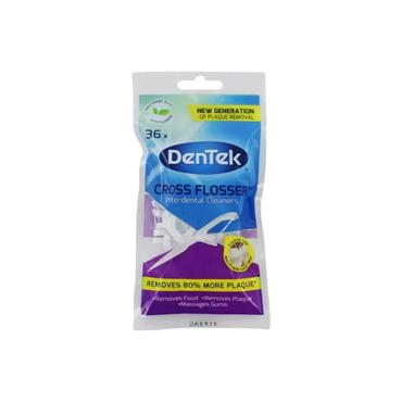 DENTEK CROSS FLOSSER INTERDENTAL CLEANERS X36