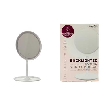DANIELLE BACKLIGHTED ROUND VANITY MIRROR