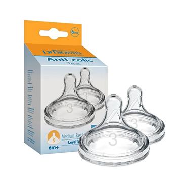 DR BROWNS LEVEL 3 TEATS 6M+ X2