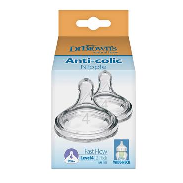 DR BROWNS WIDE NECK LEVEL4 9M+