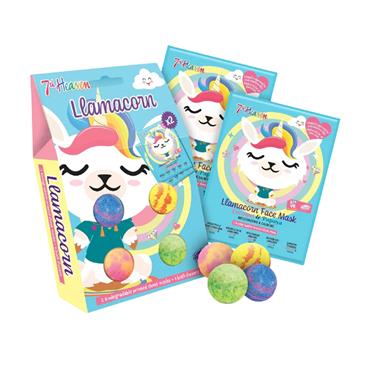 7TH HEAVEN LLAMACORN BATH BOMB SET