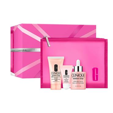CLINIQUE MOISTURE SURGE GLOW SERUM SKINCARE GIFT SET