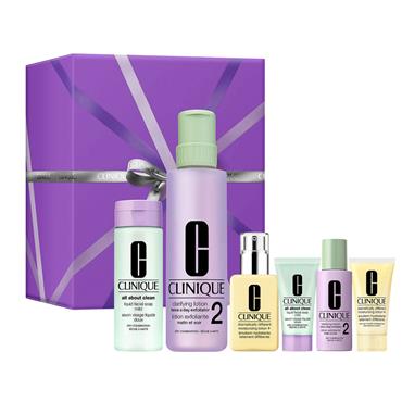 CLINIQUE 3-STEP HYDRATION SKINCARE GIFT SET FOR DRY COMBINATION SKIN